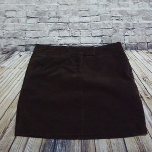 J.crew Brown Corduroy Mini Skirt Size 4